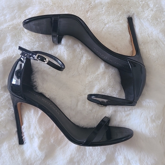 SOLD. EUC! Stuart Weitzman "Nudistsong" Black Patent Leather! - Picture 6 of 11